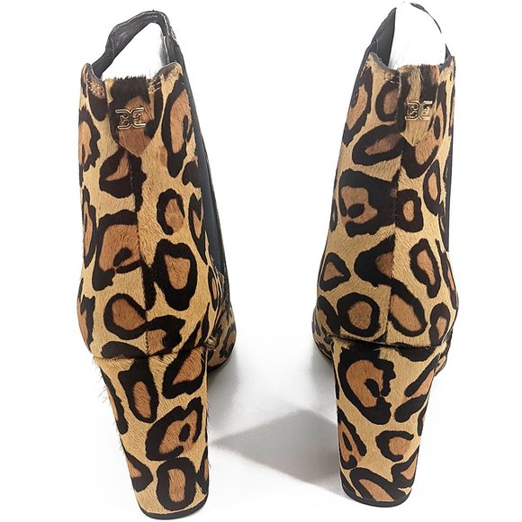 Sam Edelman Case Leopard Print Calf Chelsea Boots - Picture 7 of 7